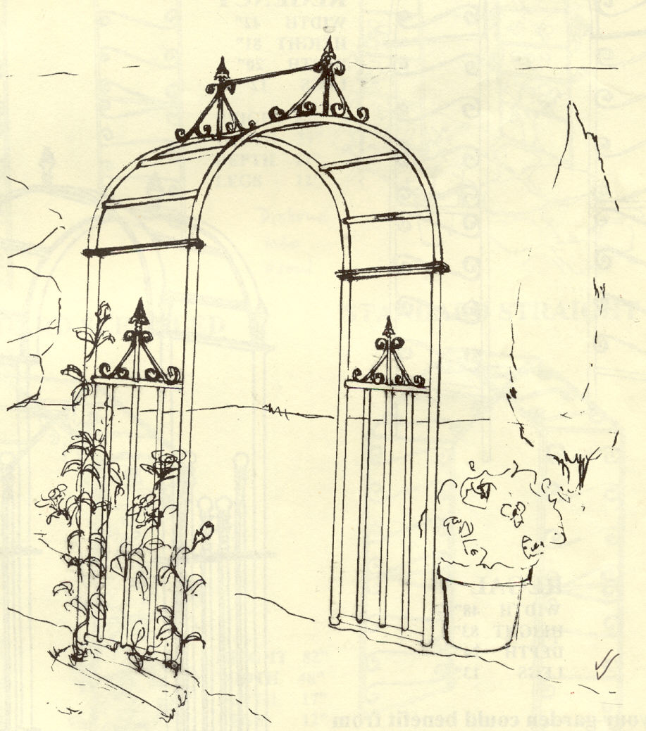 CHELSEA GARDEN ARCHES WITH SCROLLS